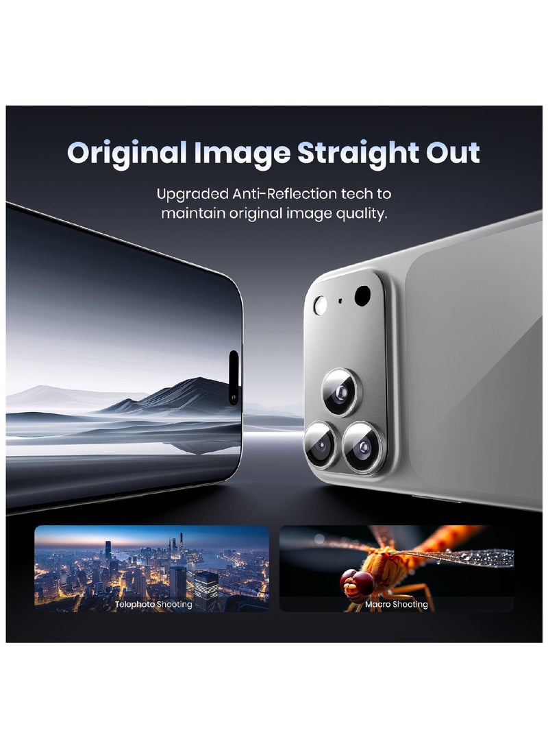 MOBM For iPhone 17 Pro Camera Protector Lens Cover silver Pack of 2 - Image 4